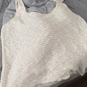White Knit Women's Tank